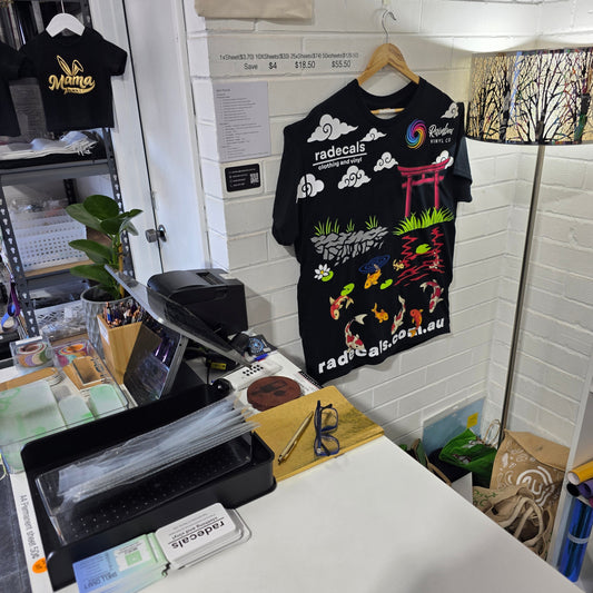 The Making of the Koi Pond Display Shirt