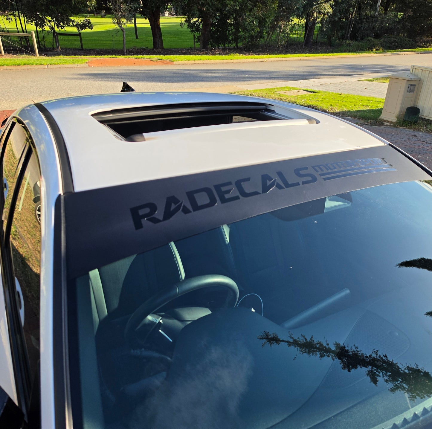 Radecals Motorsport windscreen sun strip banner vinyl decal
