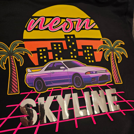 Neon Skyline T shirt