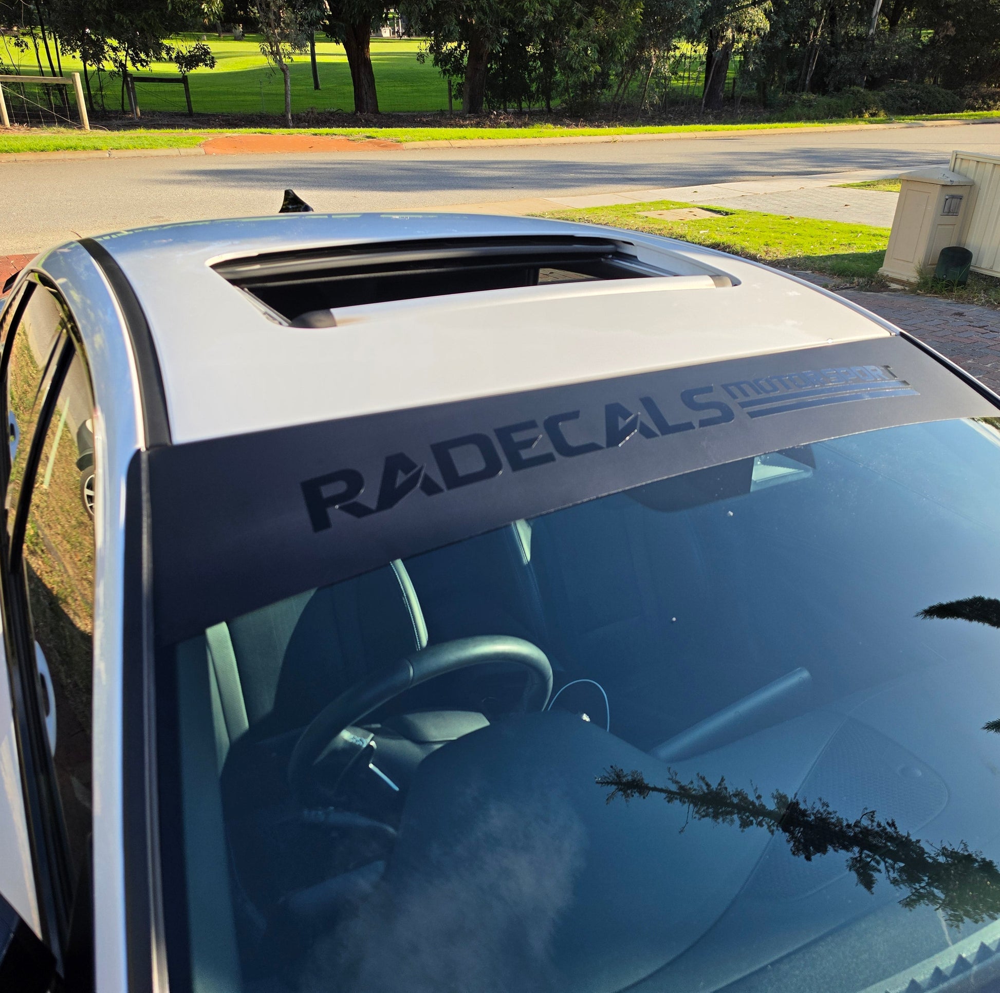Radecals Motorsport windscreen sun strip banner vinyl decal